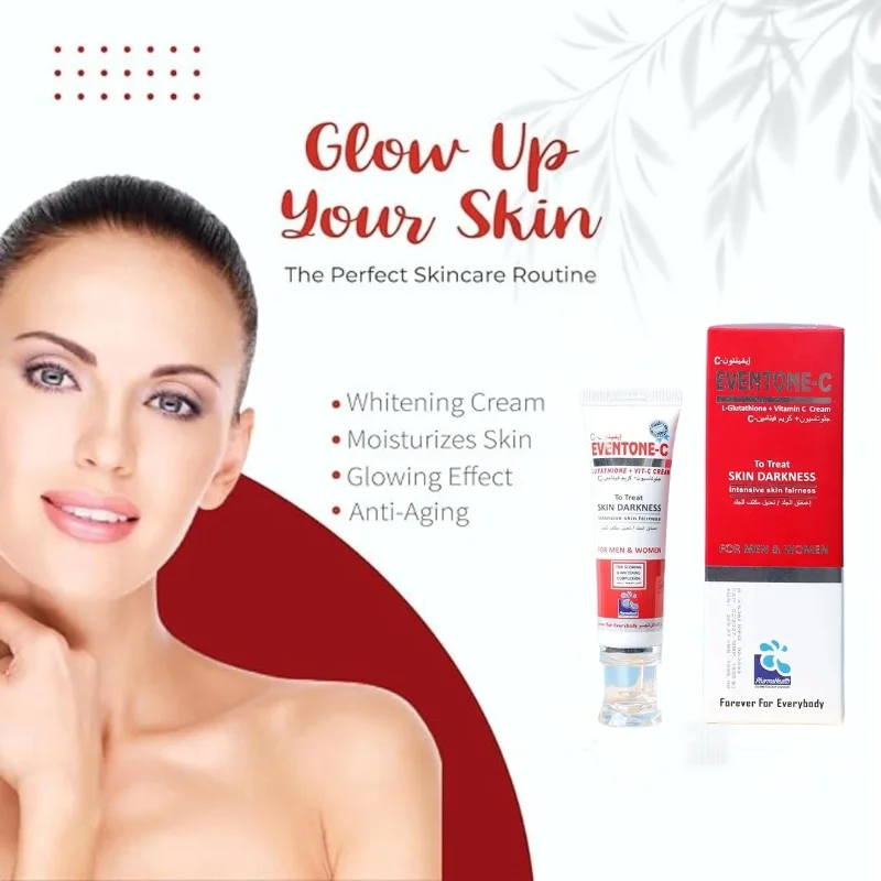 Eventone-C Skin Brightening Cream with L-Glutathione & Vitamin C for Radiant, Even-Toned Skin - Image 4