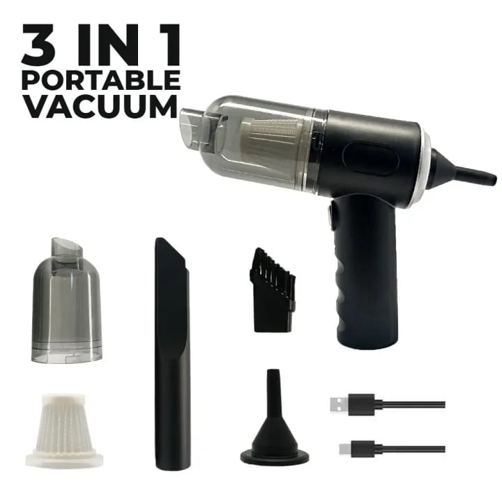 0c6ab99ae73301715f22d4369ed43123_2048x2048_1726901686.jpg 3-in-1 Portable Vacuum Cleaner, Duster & Air Blower | Wireless Handheld Cleaning for Car & Home