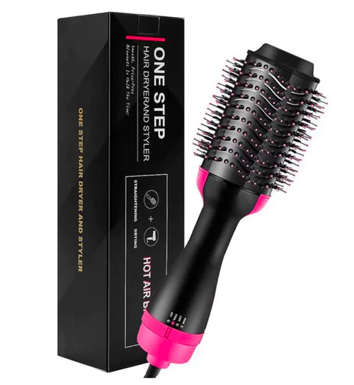 3-in-1-one-step-hot-air-brush-dryer-styler-2-1_1728995372.webp One Step Hot Air Brush | 3-in-1 Dryer, Straightener & Volumizer for Effortless Styling - Image 6