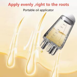 Home 2-in-1 Scalp Root Hair Oil Applicator Comb | Hair Growth & Scalp Care Massage Tool