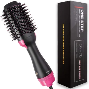 Home One Step Hot Air Brush | 3-in-1 Dryer, Straightener & Volumizer for Effortless Styling