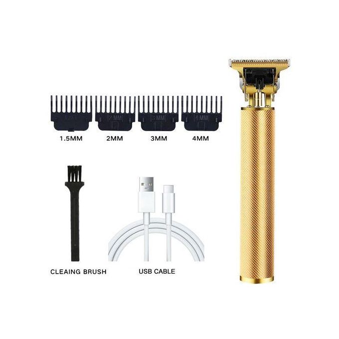Professional T9 Hair & Beard Trimmer | Semi-Metal Body | Rechargeable Cordless Precision Clipper - Image 9