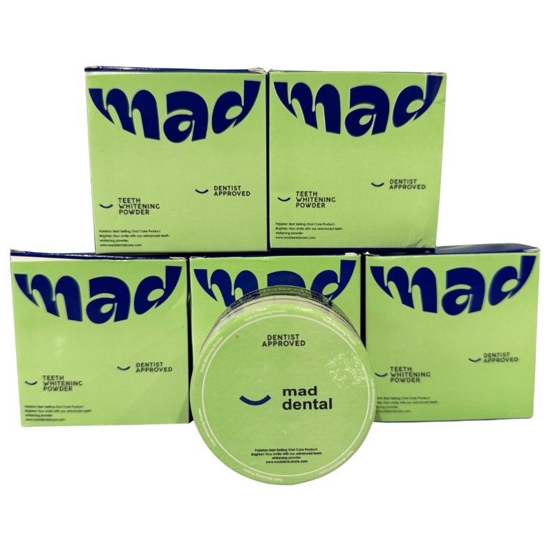 Mad Dental Care Teeth Whitening Powder | Dentist Approved Enamel-Safe Natural Formula - Image 3