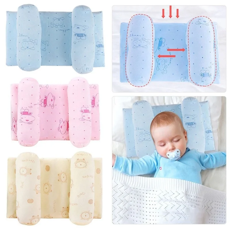 Soft Breathable Baby Pillow | Newborn Head Shaping Cushion for Flat Head Prevention - Image 2
