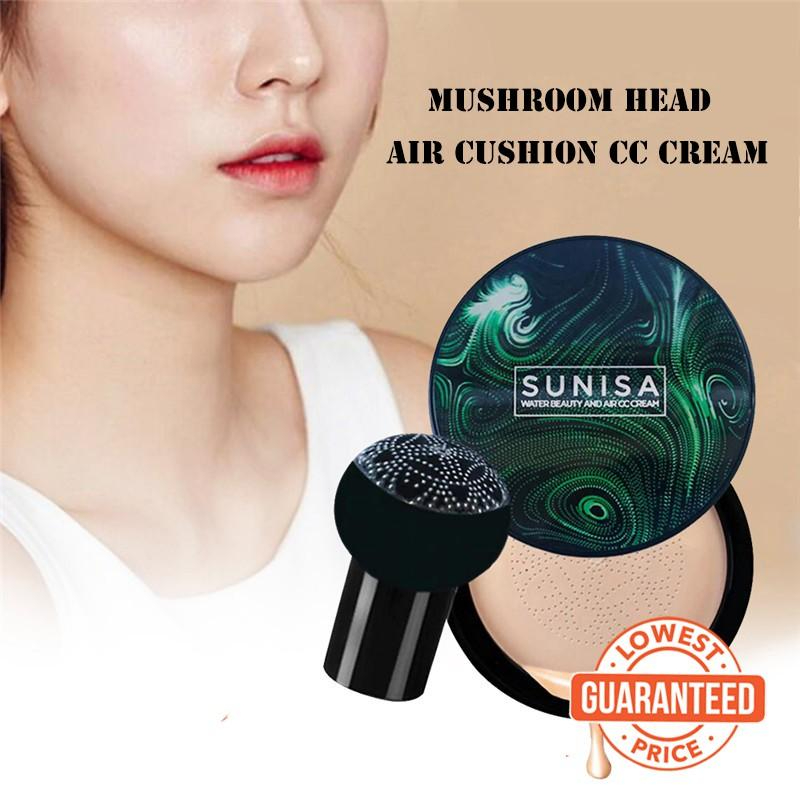 SUNISA 3-in-1 Air Cushion CC & BB Cream | Waterproof Moisturizing Foundation with Sponge - Image 7