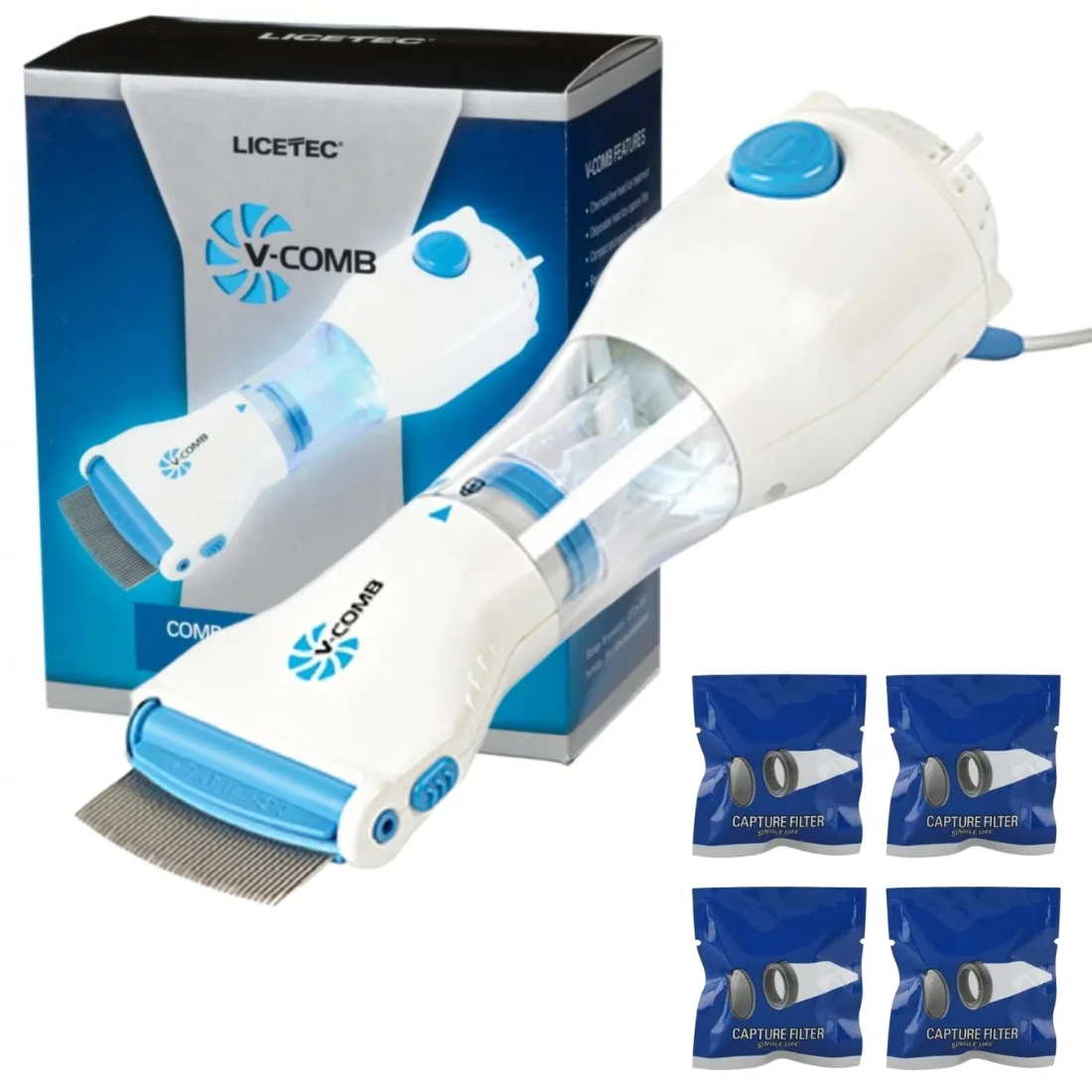 Electric V-Comb Anti Lice Machine | Chemical-Free Safe Lice & Egg Removal Device - Image 2