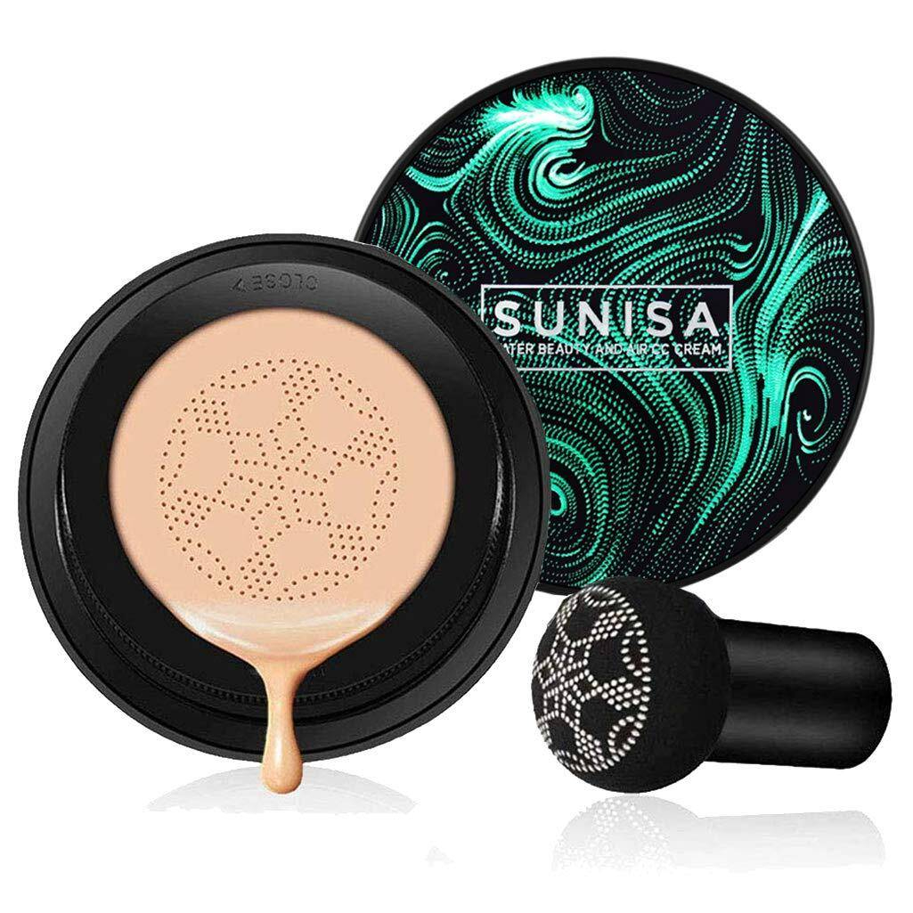 SUNISA 3-in-1 Air Cushion CC & BB Cream | Waterproof Moisturizing Foundation with Sponge - Image 4