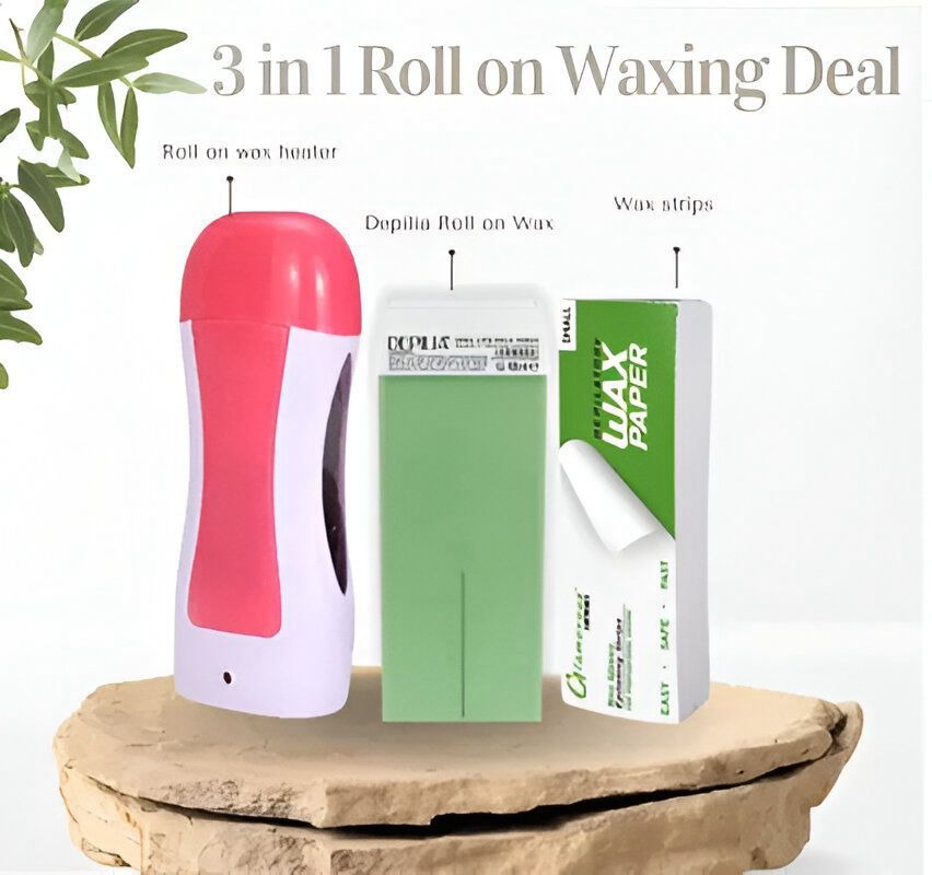 3-in-1 Wax Heater Machine for Hair Removal | Cartridge Wax Warmer + Wax Cartridge + Wax Strips - Image 2