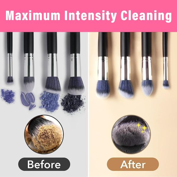 Electric Makeup Brush Cleaner Machine | Automatic USB Rechargeable Brush Washer | Gentle Silicone Cleaning - Image 6